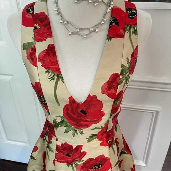 NWOT Alice + Olivia Tanner Poppy Flower Dress, 6 - Picture 5 of 12